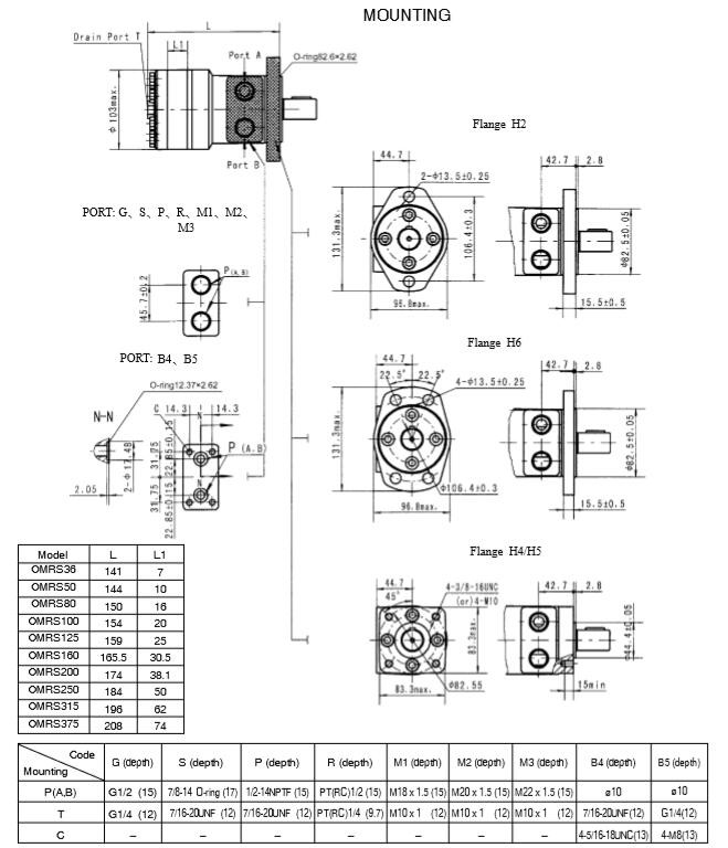 Μηχανή Drive Eaton 103-1015-012 υδραυλική για τα βαρούλκα/την αργόστροφη υψηλή μηχανή ροπής